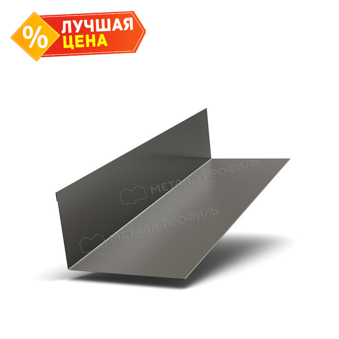 Планка примыкания верхняя 250х147х2000 (ПЭ-01-9006-0.5)