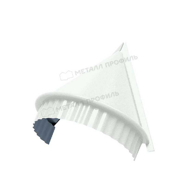 Заглушка конька круглого конусная NormanMP (ПЭ-01-9006-0.5)
